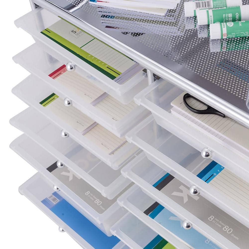 Canddidliike 12 Storage Drawer Organizer Bins Rolling Cart, Craft Storage, Multipurpose Organizer Cart for Home, Office, School