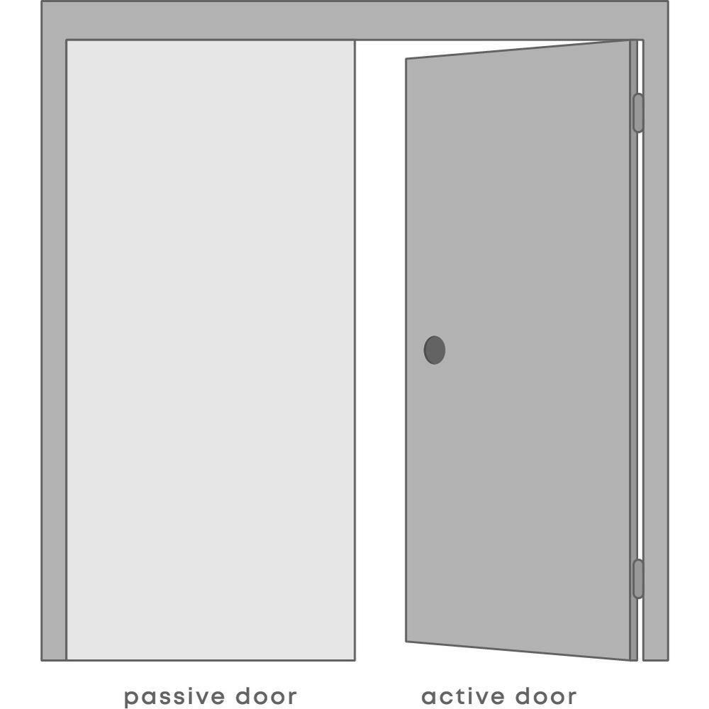 Smart Pro 207 Solid Manufactured Wood and Glass Paneled French Door