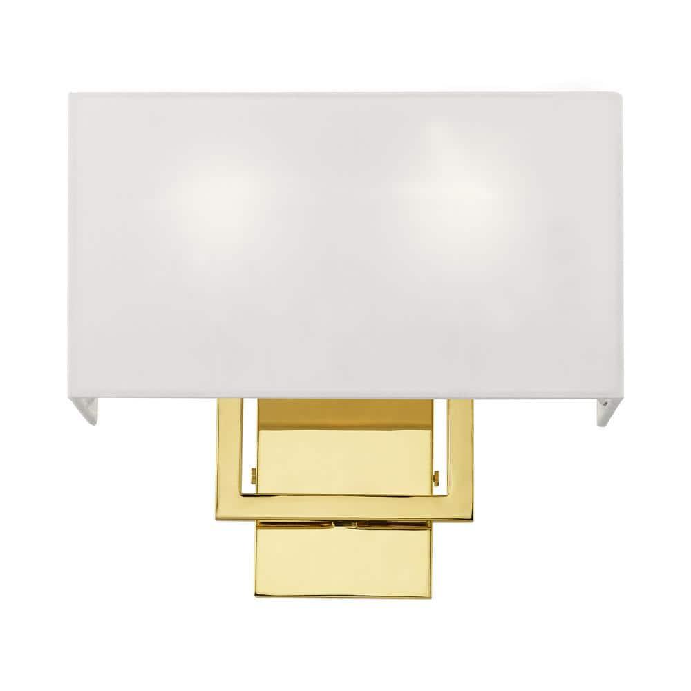 Livex Lighting Pierson 2 - Light Wall Light in  Polished Brass