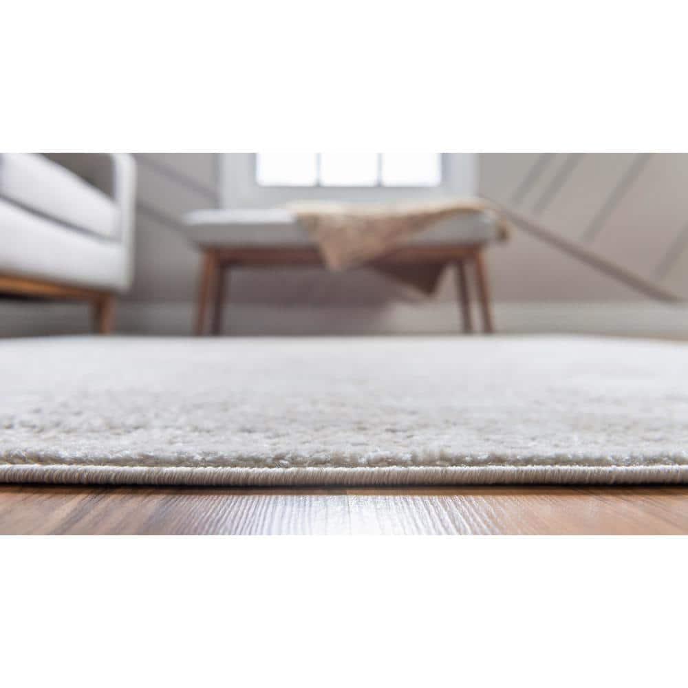Unique Loom Portland Collection Area Rug - Woodburn (10'  x 14' 1" Rectangle Ivory/Beige)