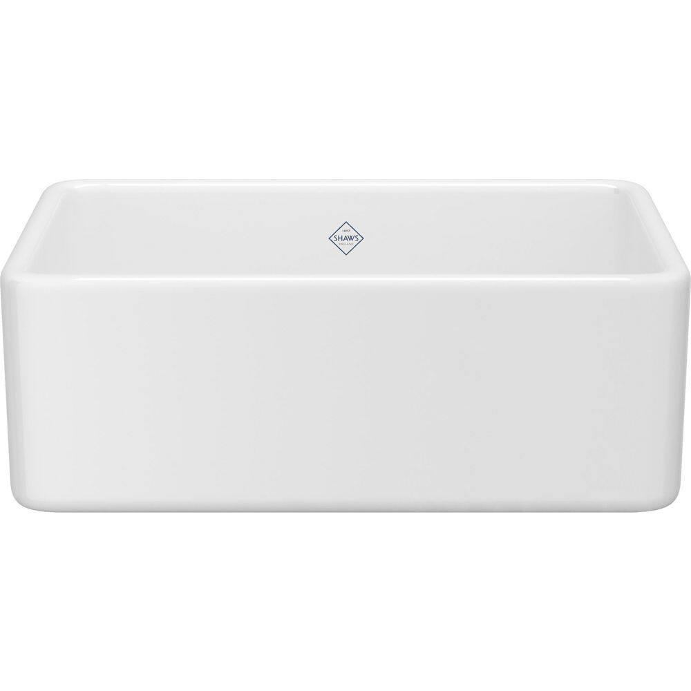 Lancaster 30" Single Bowl Farmhouse Apron Front Fireclay Kitchen Sink