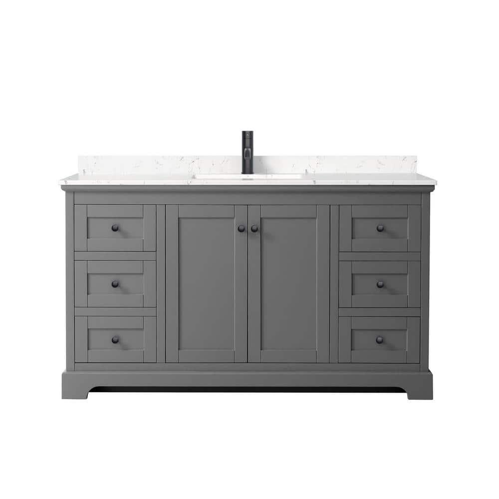 Wyndham Collection Avery 60'' Single Bathroom Vanity with Top