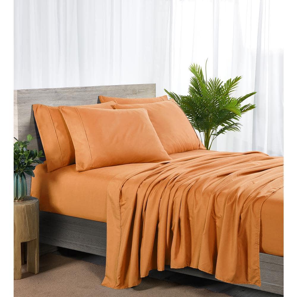 Bed Bath Fashions Bibb Home 2000 Count 6-Piece Rayon From Bamboo Sheet Set with Snug Grip & Reviews | Wayfair