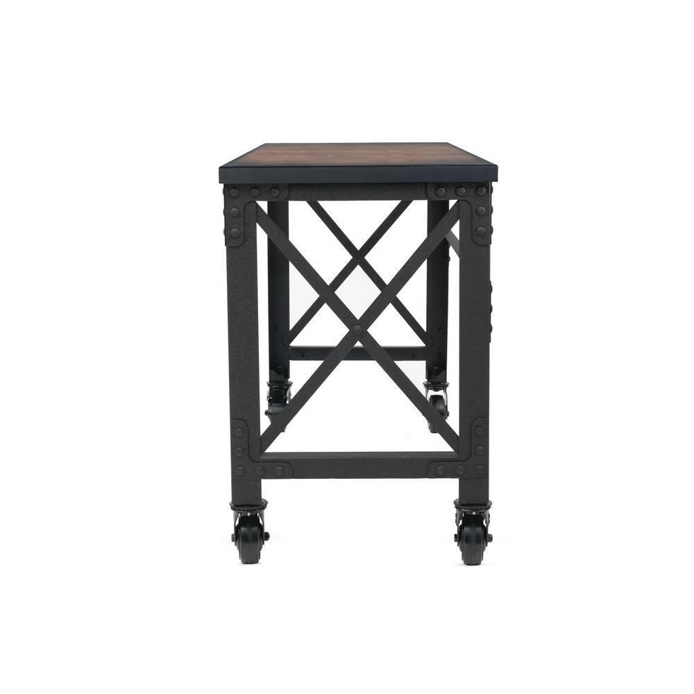 Duramax Building Products Solid Wood Top Metal Base Desk Shell