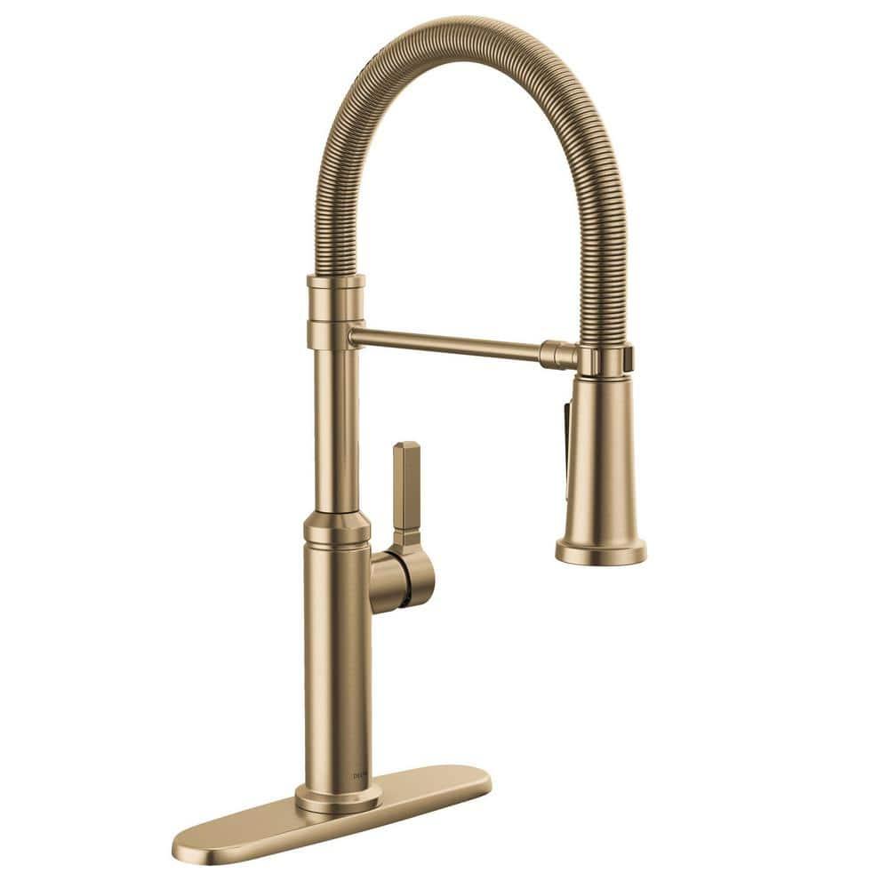 Rhett Pro Commercial Kitchen Faucet, Pull Down Sprayer Kitchen Sink Faucet