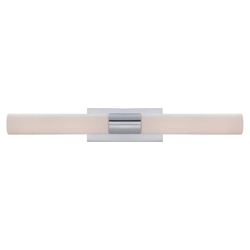 Elementum Outdoor Chrome Cylinder 30" LED Vanity Light