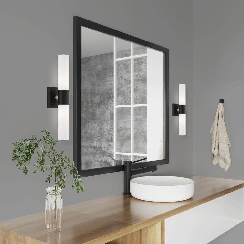 Livex Lighting Black ADA 2-Light Vanity Sconce