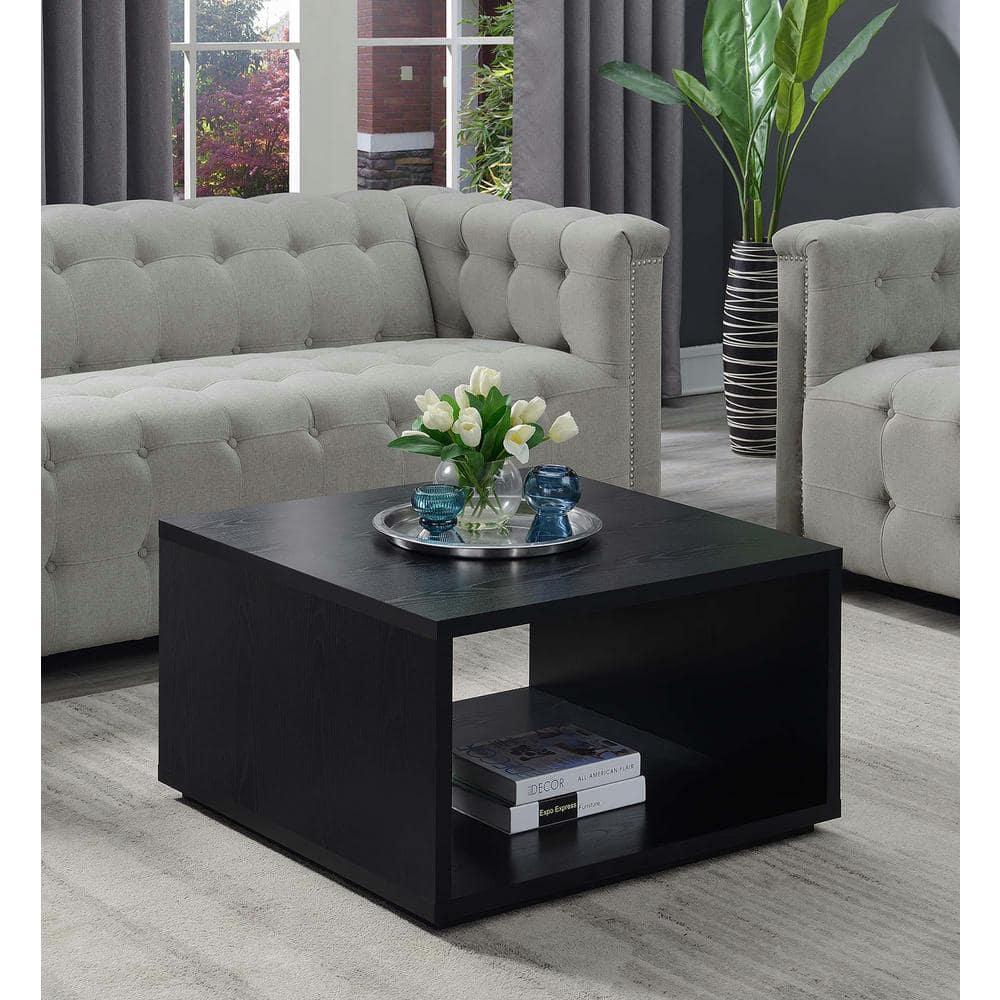 Haught Floor Shelf Coffee Table with Storage