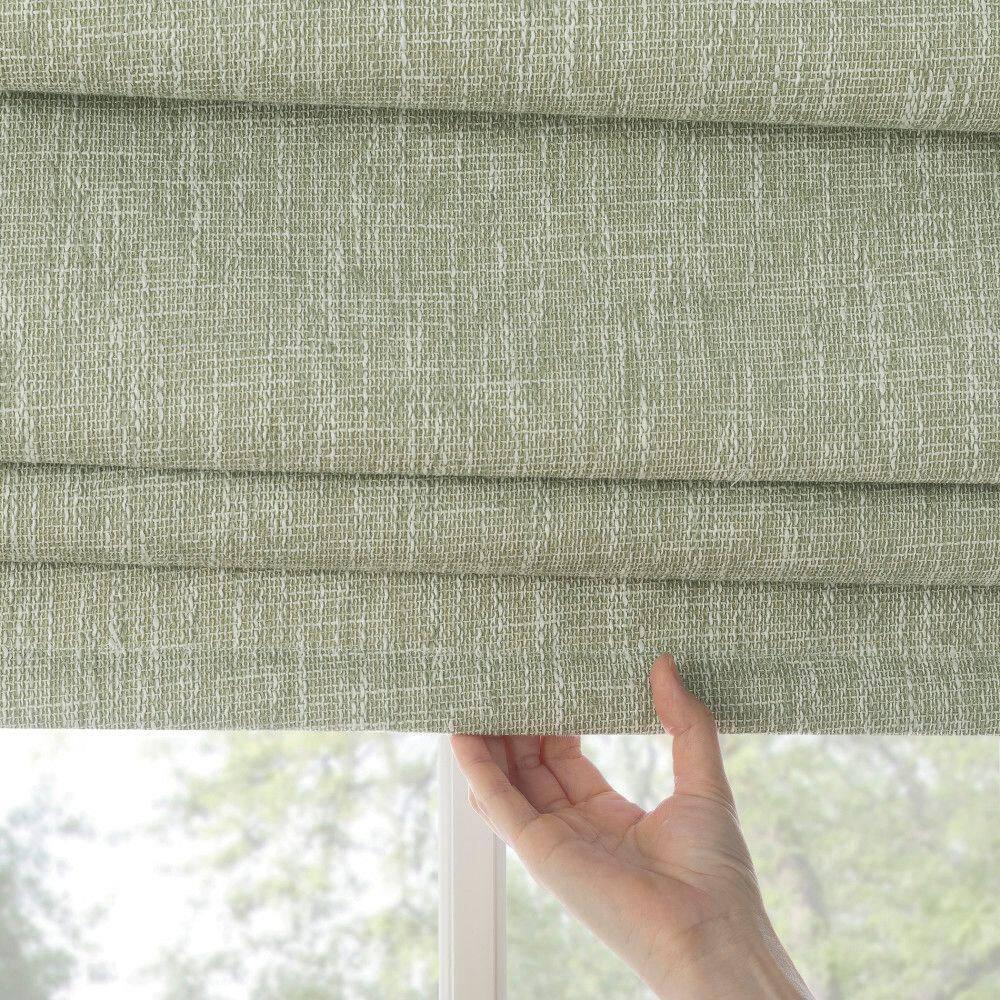 Sun Zero Pryer Textured 100% Blackout Cordless Roman Shade