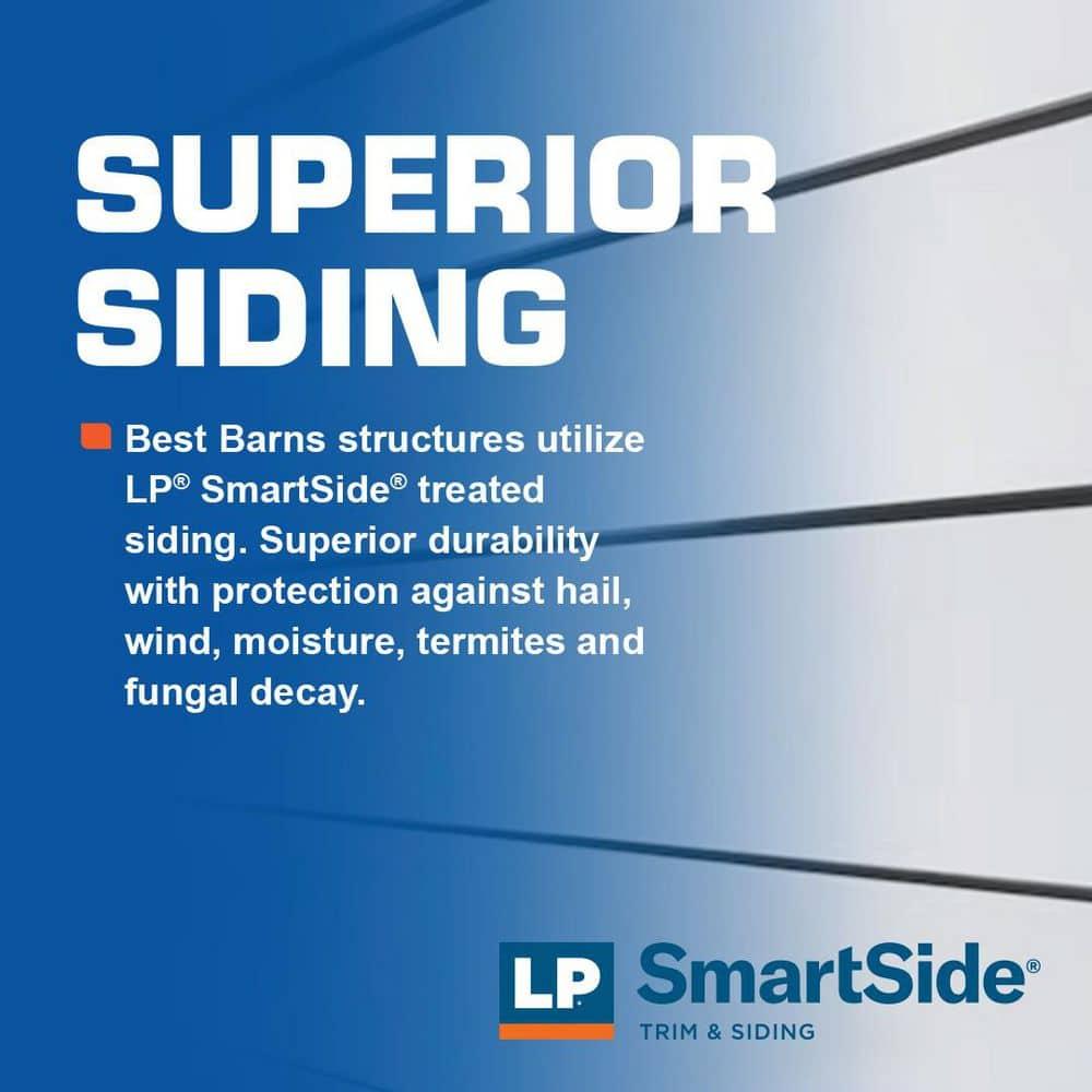 Best Barns Brookfield 16 ft. W x 12 ft. D Solid Wood Storage Shed