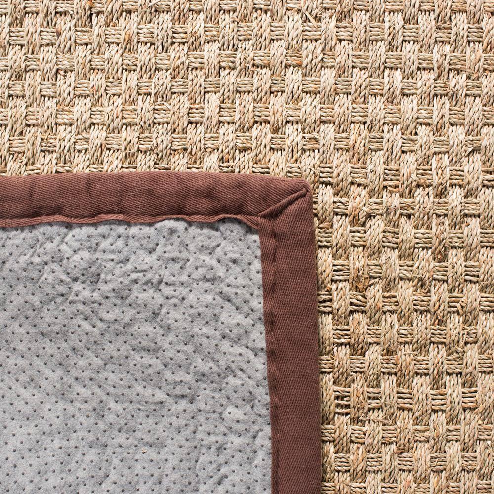 Natural Fiber NF114 Power Loomed Indoor Area Rug - Natural/Dark Brown - 8'x10' - Safavieh