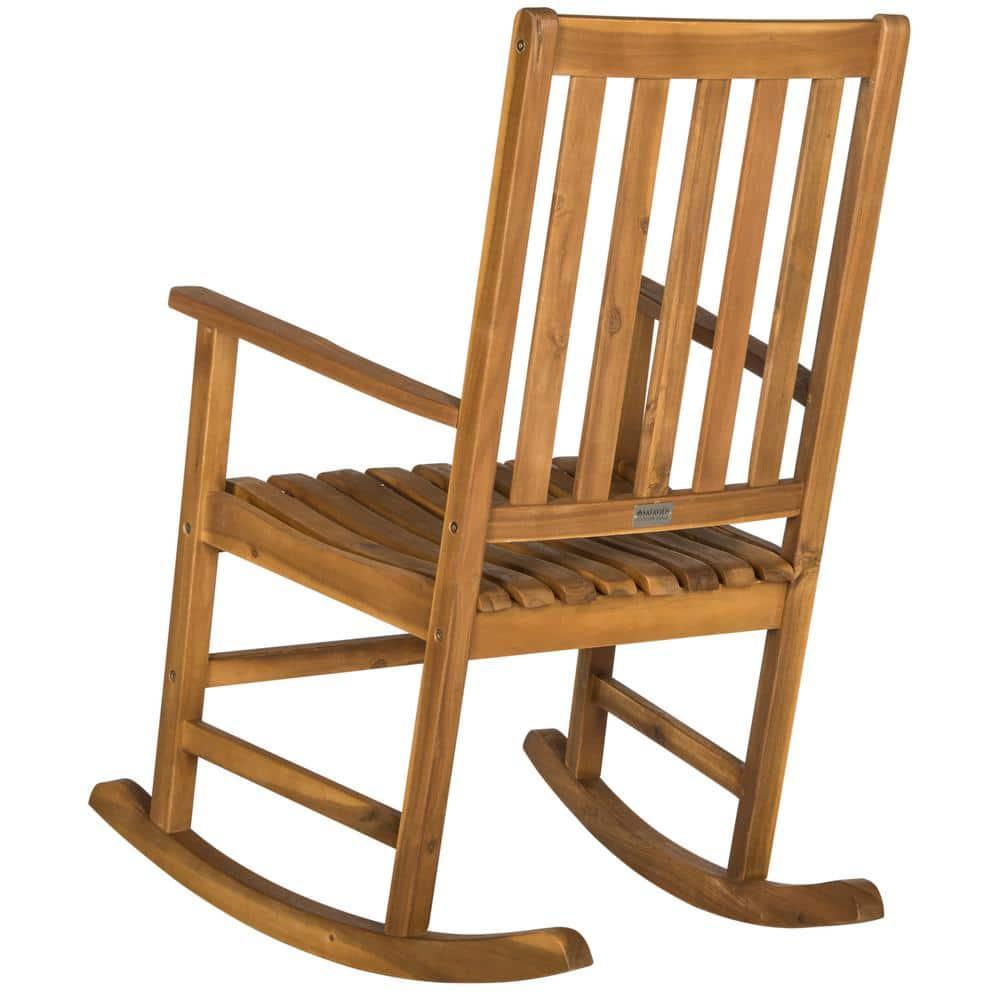 Barstow Rocking Chair Indoor/Outdoor - PAT6707 - Teak - Safavieh