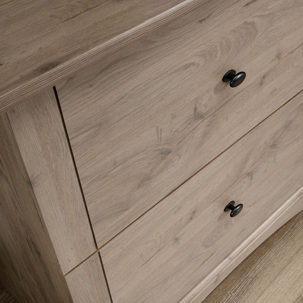 2 Drawer Lateral File Cabinet Laurel Oak - Sauder: Full Extension, Legal/Letter Size, Interlocking