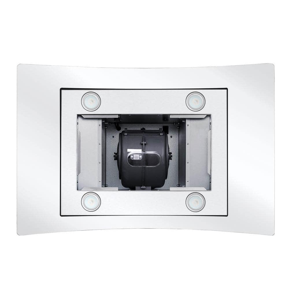 Cosmo COS-668ICS900 36 Inch Island Range Hood w/ Touch Controls, Stainless Steel