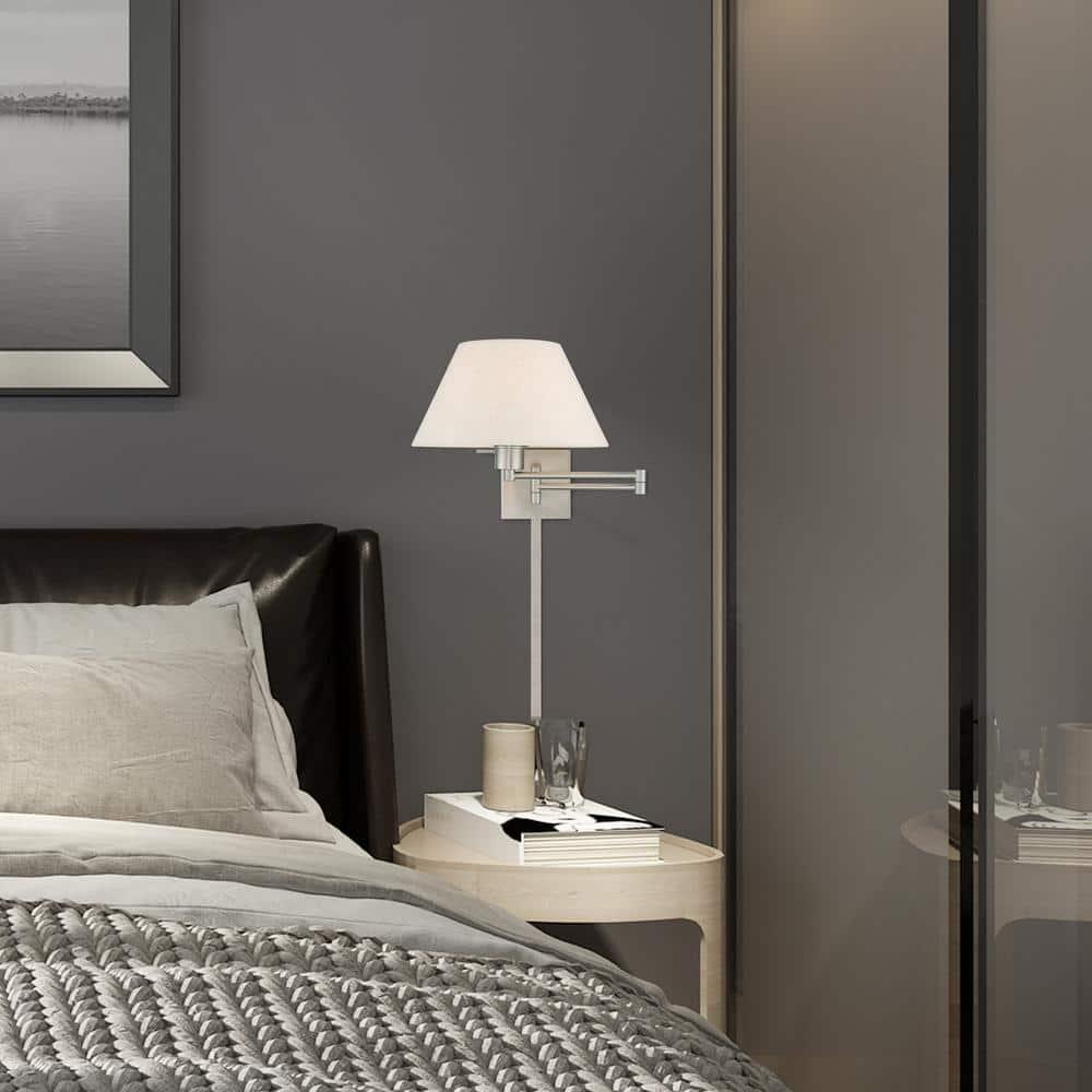 Livex Lighting 1 - Light Wall Light in  Brushed Nickel