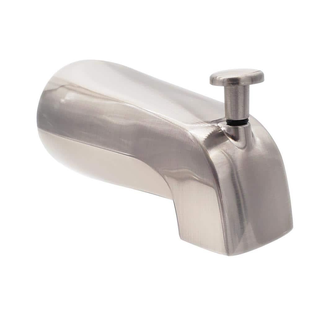 5-1/4" Reach Wall Mount Tub Spout with Front Diverter