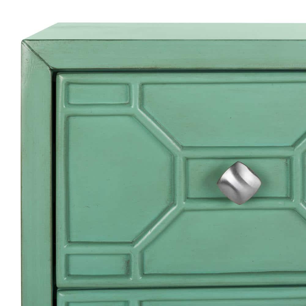Izumi 3 Drawer Chest - CHS9201 - Turquoise - Safavieh