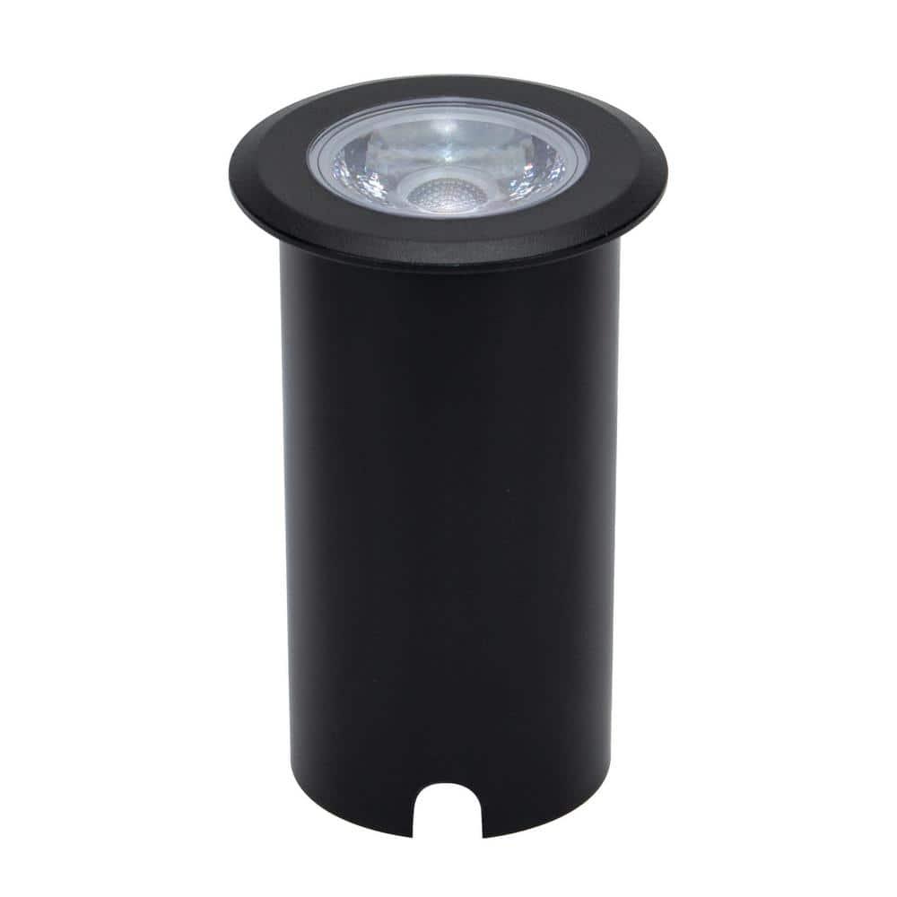 10-Watt Inground Landscape 750 Lumen Black Hardwired Integrated LED Well Light-Soft White 3000K