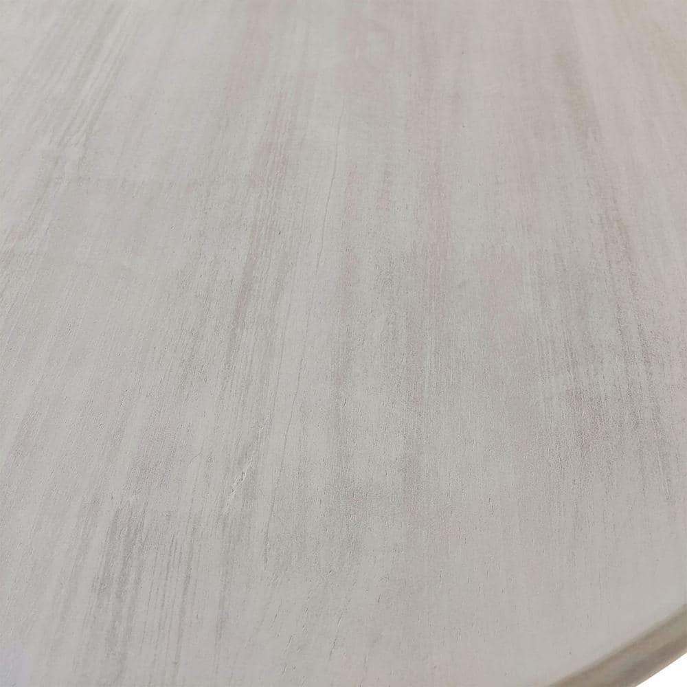 Carolina Living 36" Salem Round Pedestal Dining Table White Wash: Rubberwood, Seats 4, Adult Assembly Required