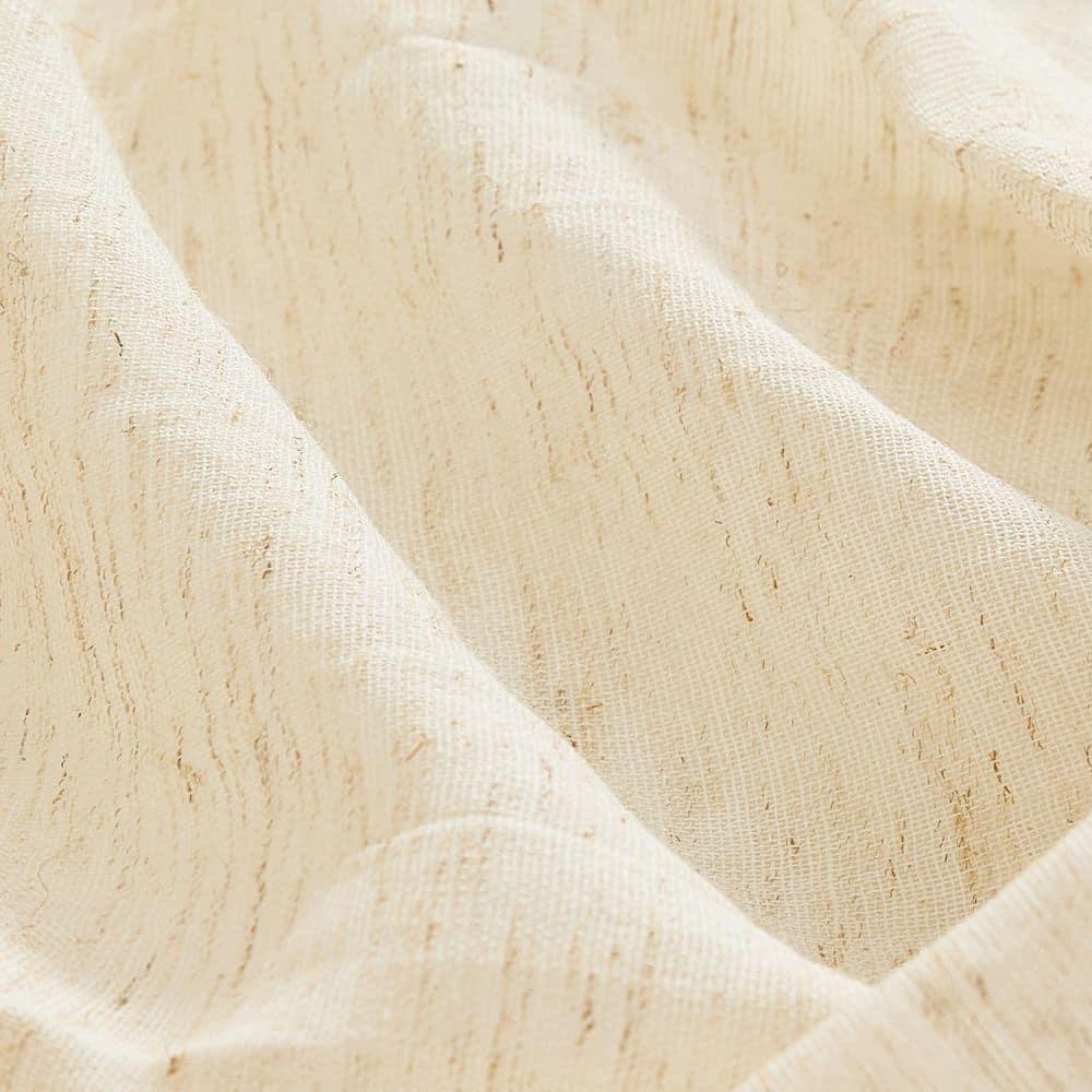 Solid Semi-Sheer Curtain Panels (Set of 2)