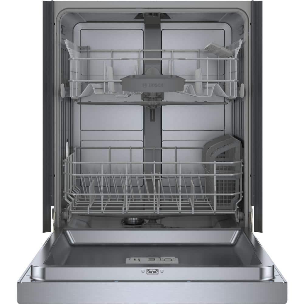 Bosch 800 Series 24" Front Control Built-In Dishwasher with Hybrid Tub SHE3AEM5N