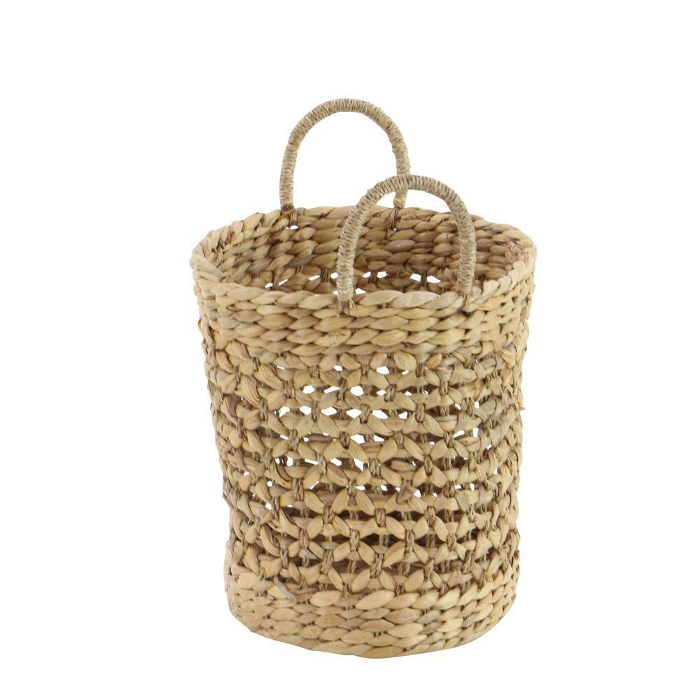 Seagrass Handmade Woven Decorative and Functional Storage Basket with Handles