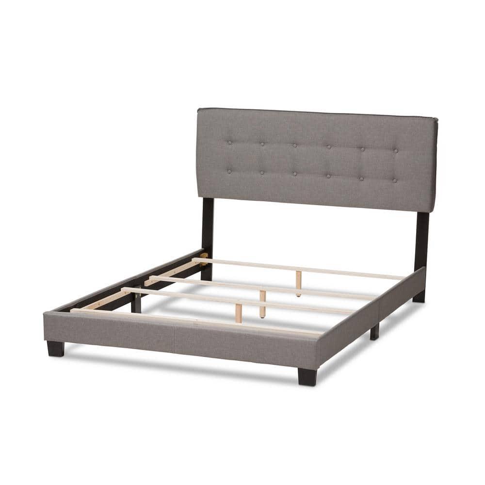 Baxton Studio Audrey Modern and Contemporary Upholstered Bed, Multiple Sizes, Multiple Colors