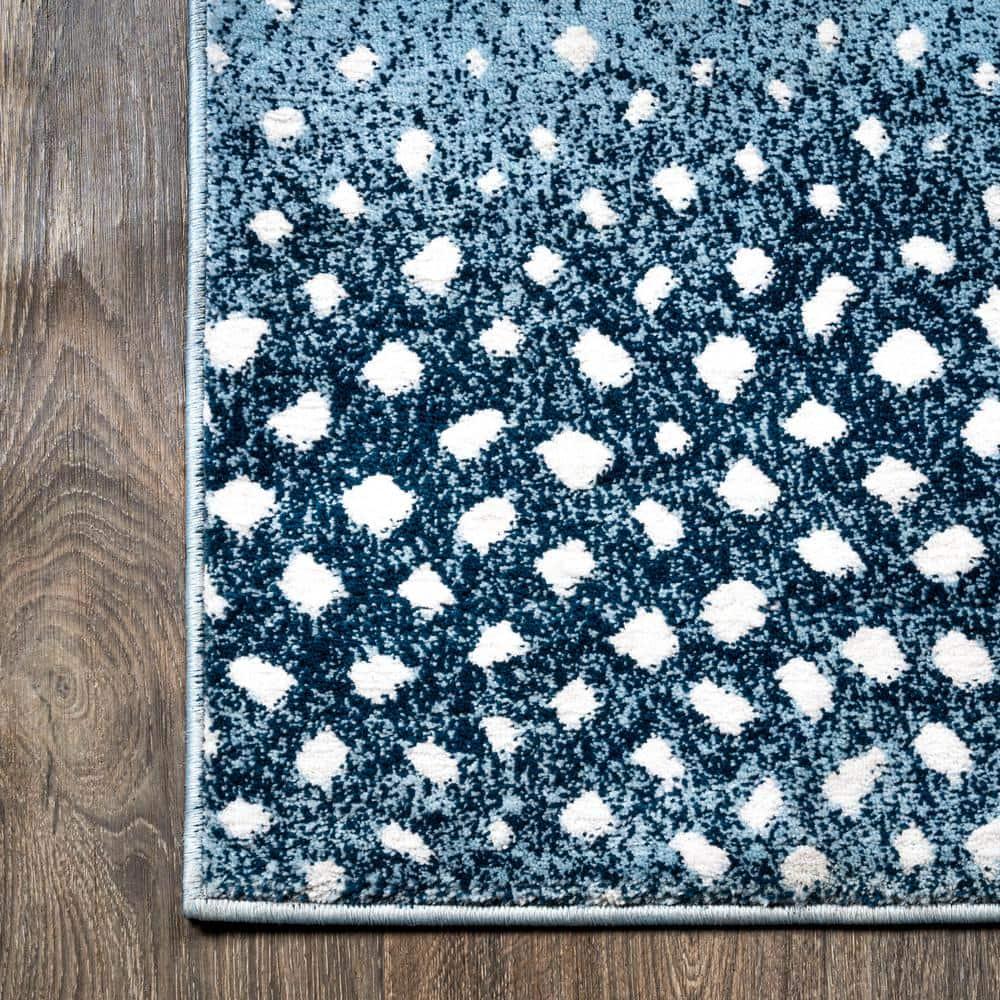 3'x 5' Antelope Modern Animal Area Rug, Blue/Cream - JONATHAN Y