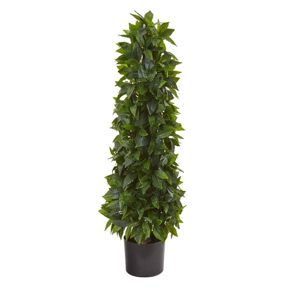 HomeStock Handcrafted Haven 3Ft. Sweet Bay Cone Topiary Artificial Tree