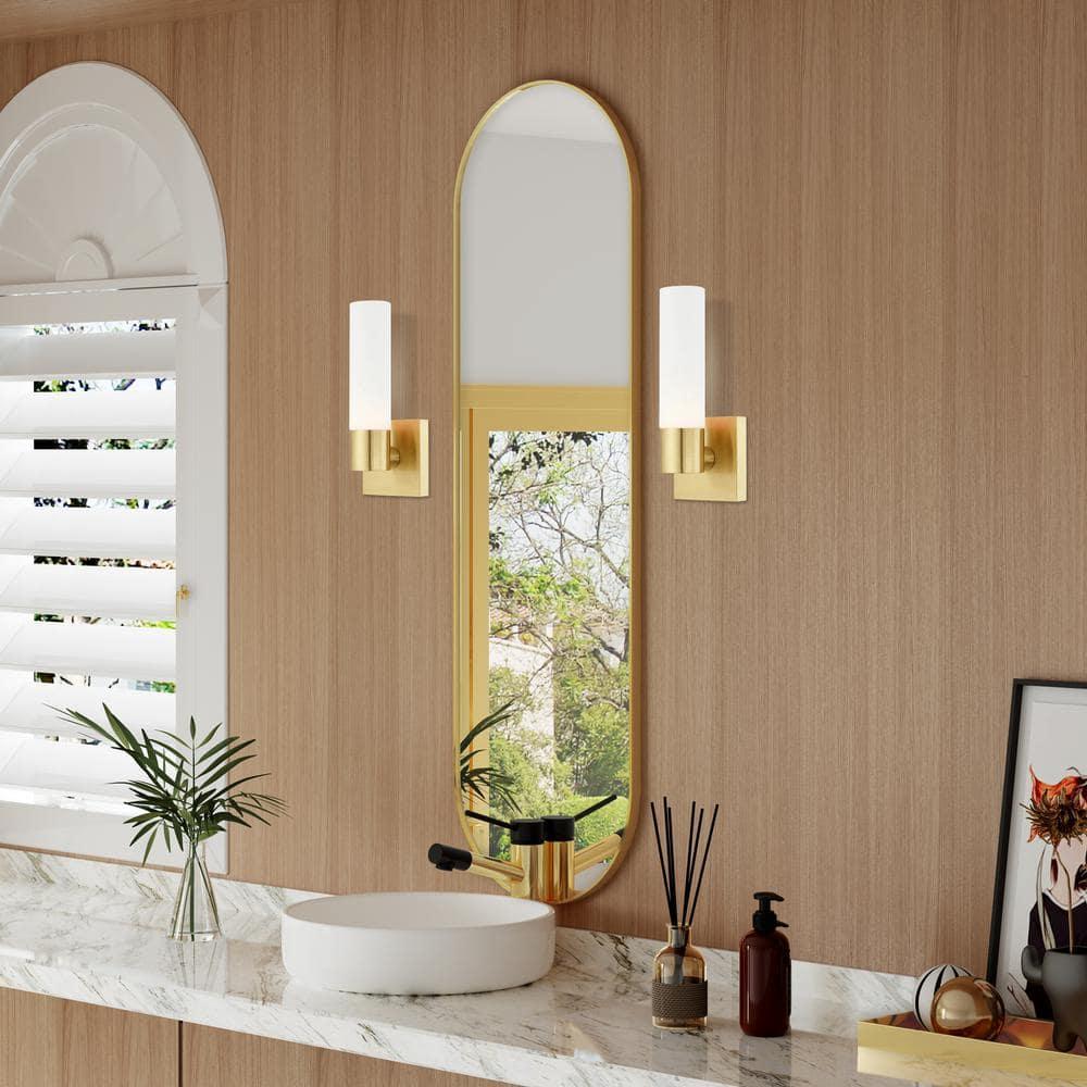 Livex Lighting Aero 1 - Light Sconce in  Satin Brass