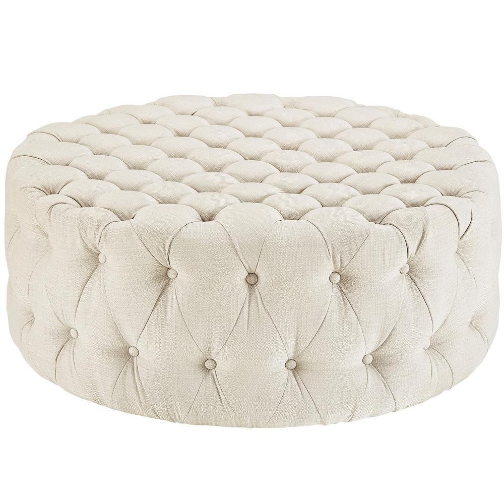 Modway Copper Grove Harrison Blue Amour Fabric Ottoman