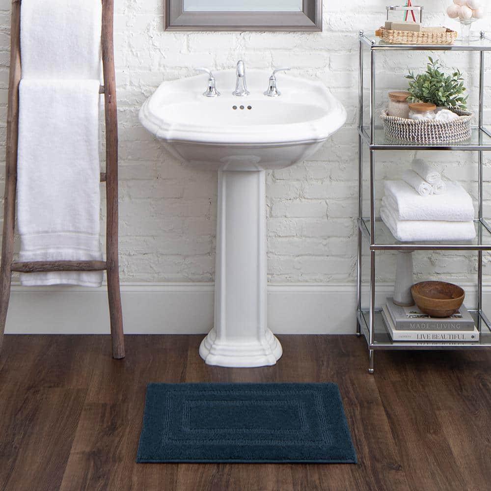 Mohawk Alfombra de Baño de Algodón Suave Absorbente de Secado Rápido Lavable a Máquina Alfombra de Baño, Crepúsculo, 21" x 34"