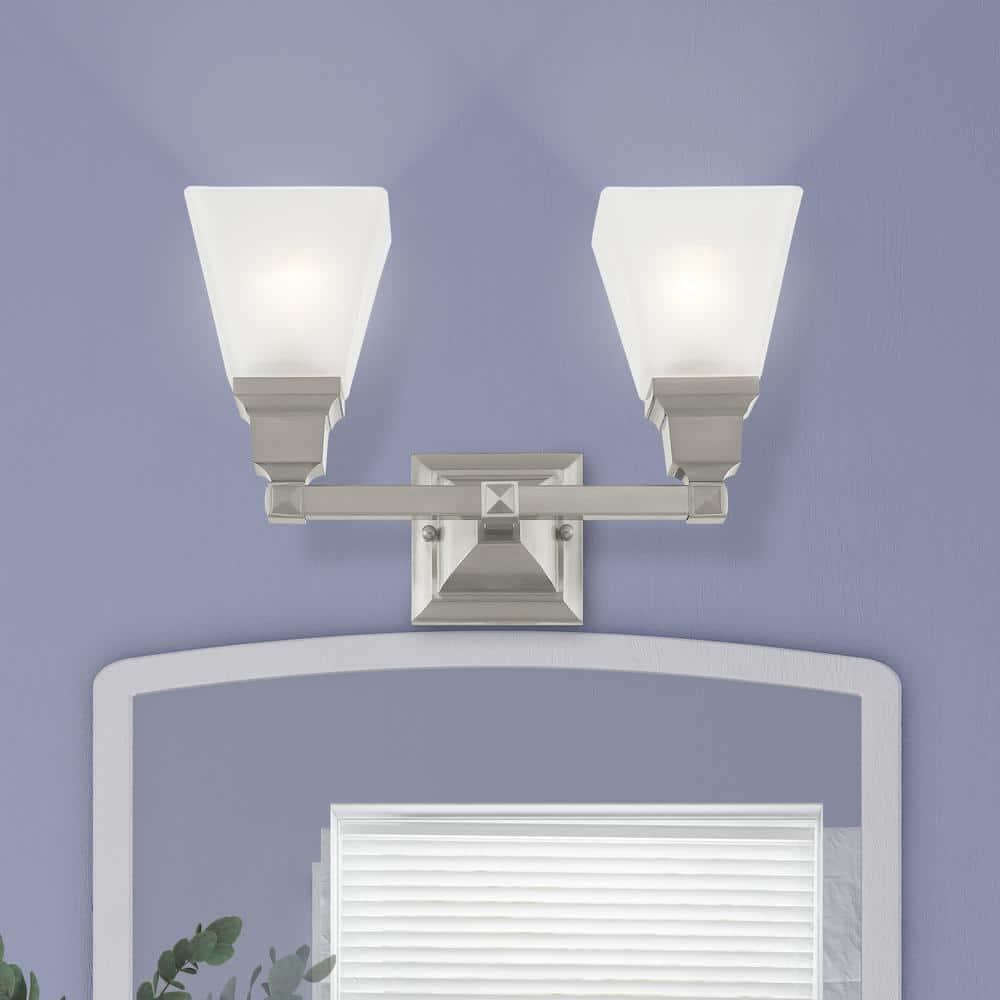 Livex Lighting Mission 2 - Light Vanity in  Brushed Nickel