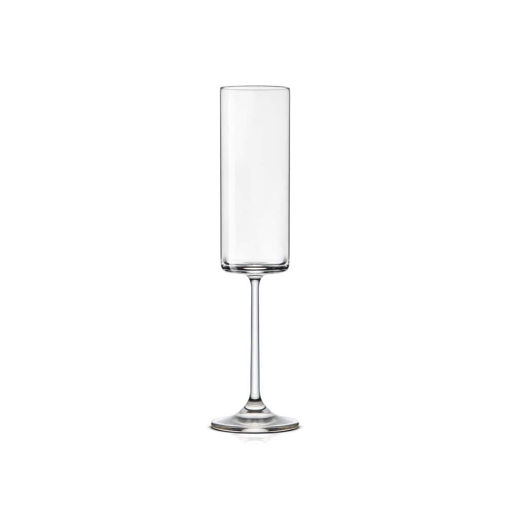JoyJolt JoyJolt Claire Champagne Glass Flutes, 5.7oz (Set of 2)