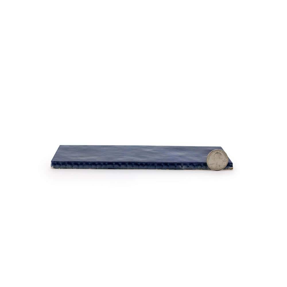 Bedrosians Cloe Gloss Ceramic Tile 2.5" x 8", Blue (76-Pack, 10.64 SF)