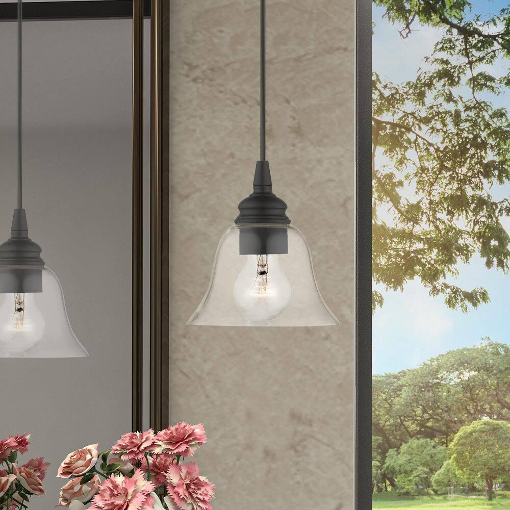 Livex Lighting Moreland 1 - Light Pendant in Black