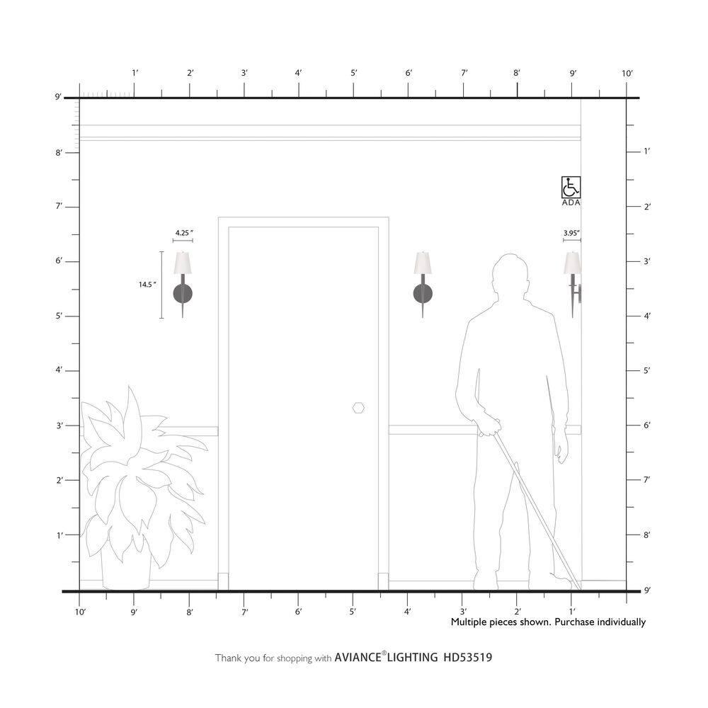 Witten 1 Light ADA Wall Sconce