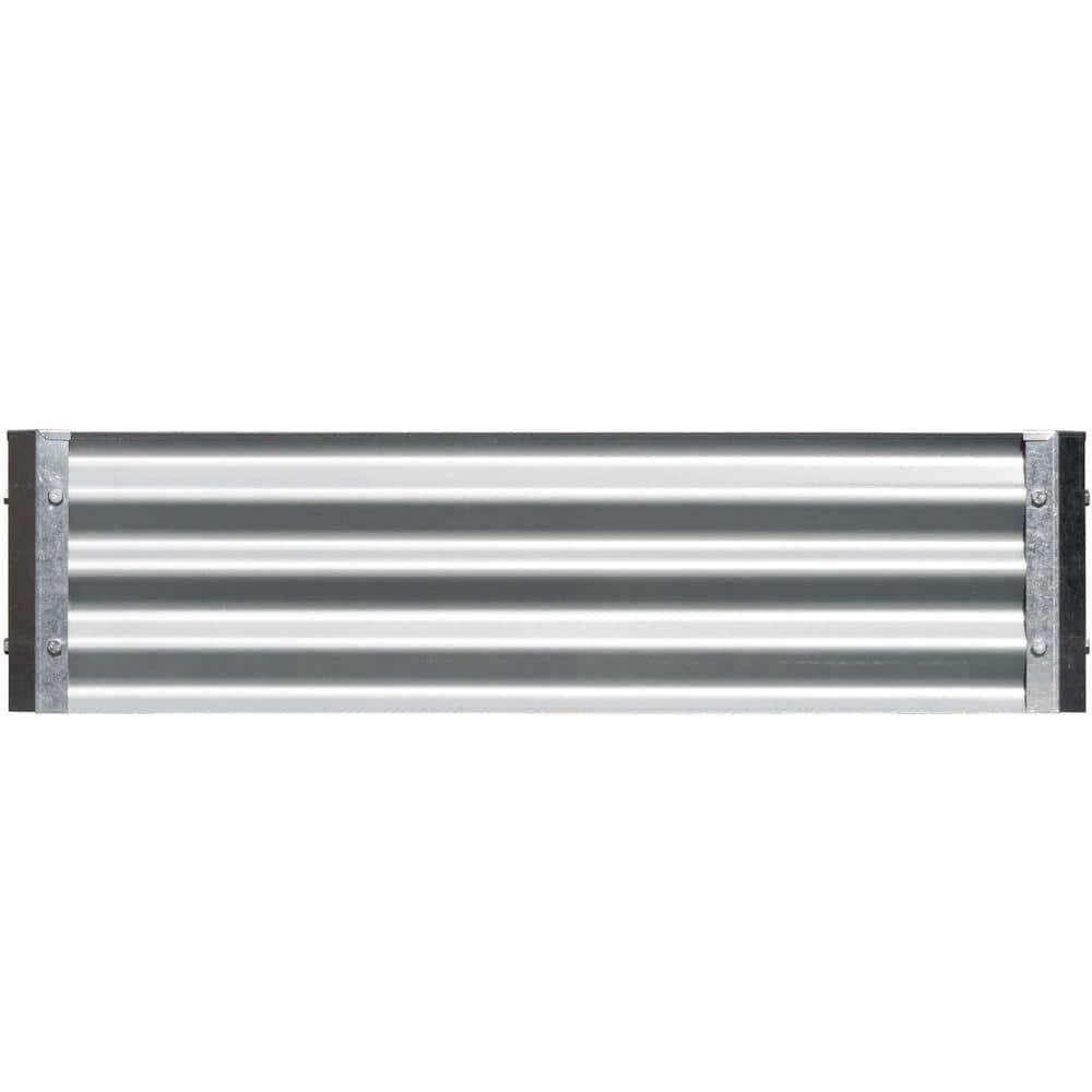 EarthMark MGB-L022 Bajo Series Cama de Jardín Elevada de Metal Galvanizado Rectangular de 22 x 40 x 10 Pulgadas