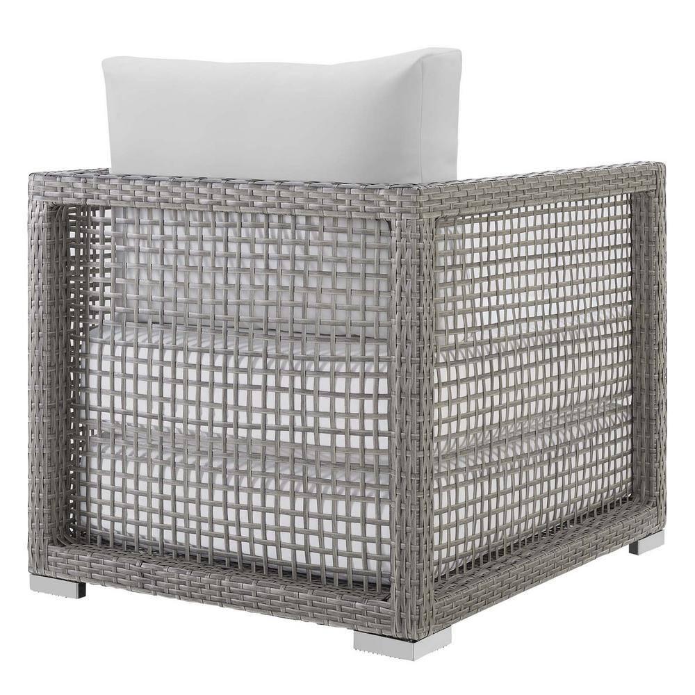 Modway Aura Outdoor Patio Rattan Armchair, Multiple Colors