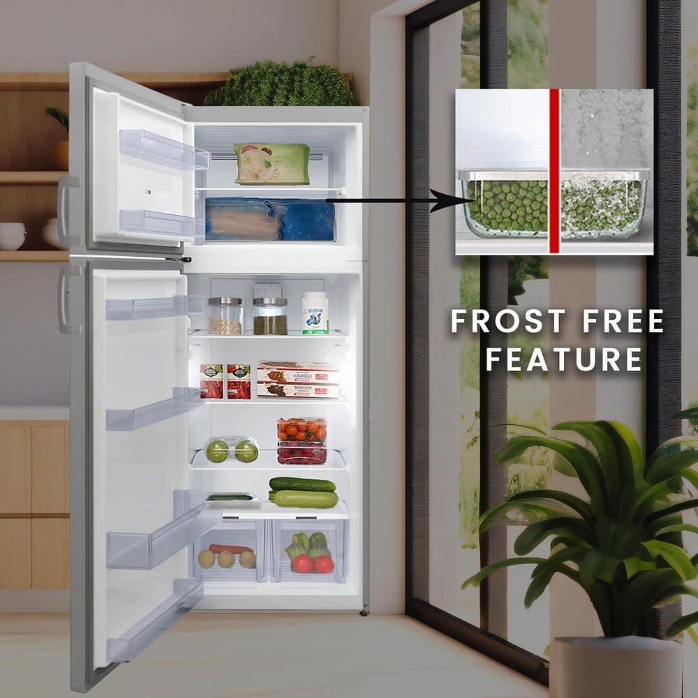Equator Advanced Appliances Equator 14.3 cf Stainless Refrigerator-Freezer Top Mount Frost Free E-Star Europe RF 142 S