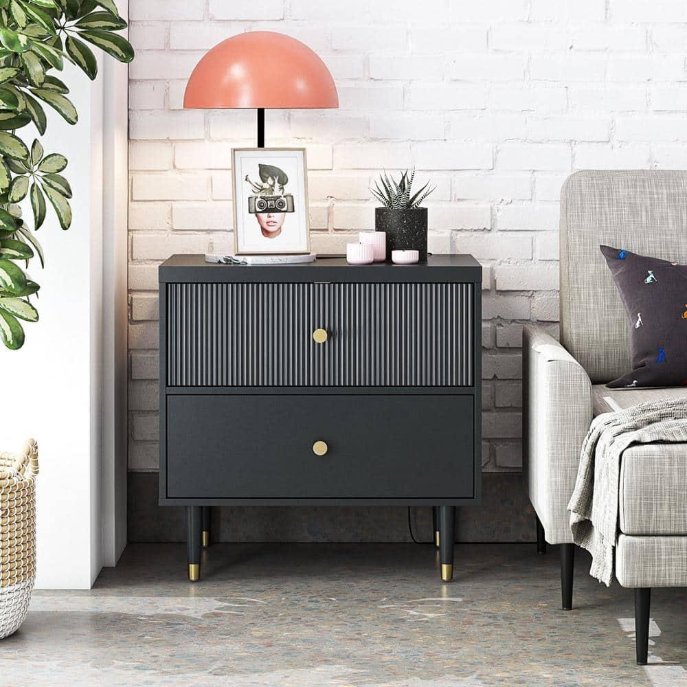 CosmoLiving by Cosmopolitan Elizabeth 2-Drawer Nightstand