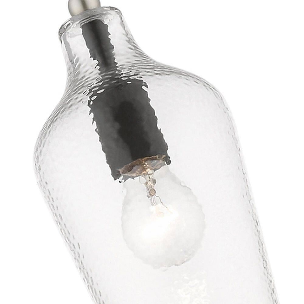 Livex Lighting Avery 1 - Light Pendant in  Black/Brushed Nickel