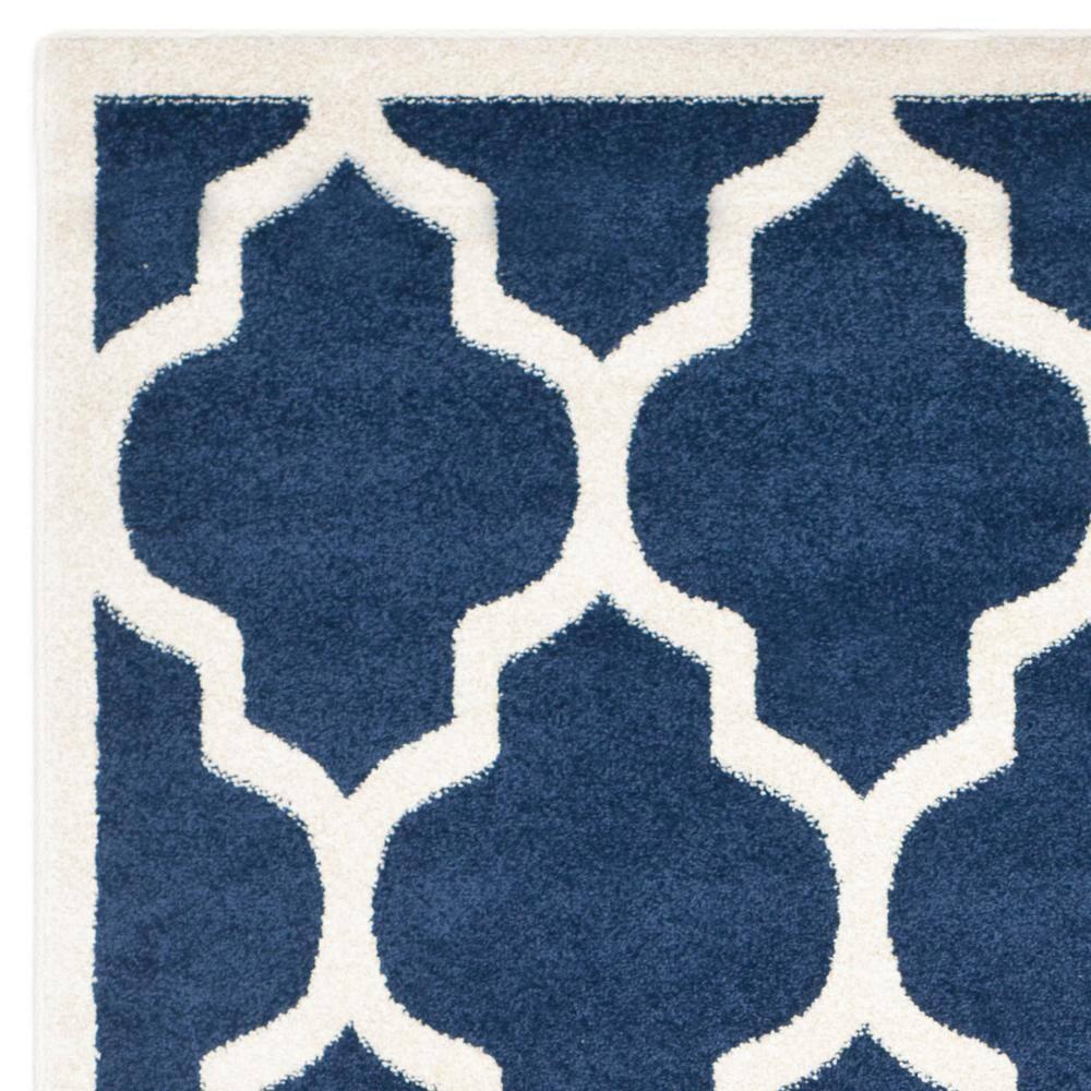 Amherst AMT420 Power Loomed Indoor Area Rug - Navy/Beige - 5'3"x8' - Safavieh