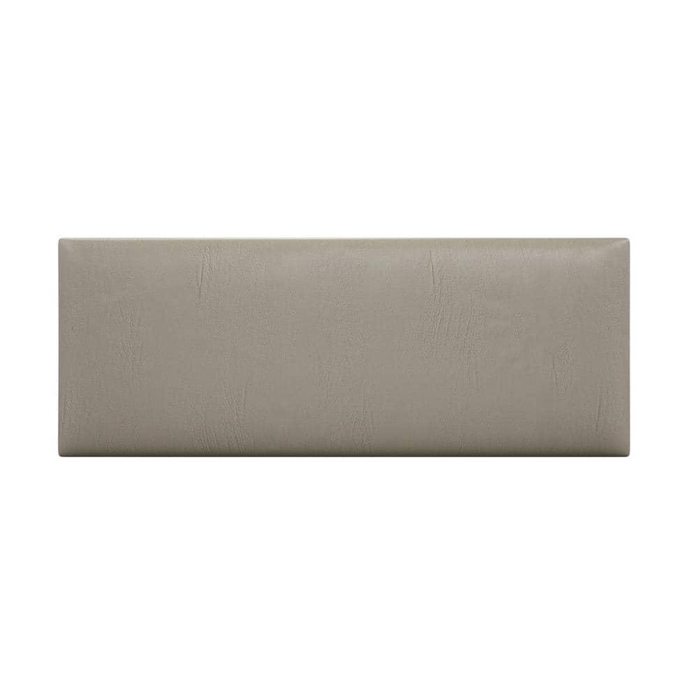 VANT Upholstered Wall Panels - Queen/Full Size Wall Mounted Headboards - Vintage Leather Dusty Taupe - Pack of 4 Panels (Each Individual Panel 30"x11.5") 30'' WIDE Vintage Leather Dusty Taupe