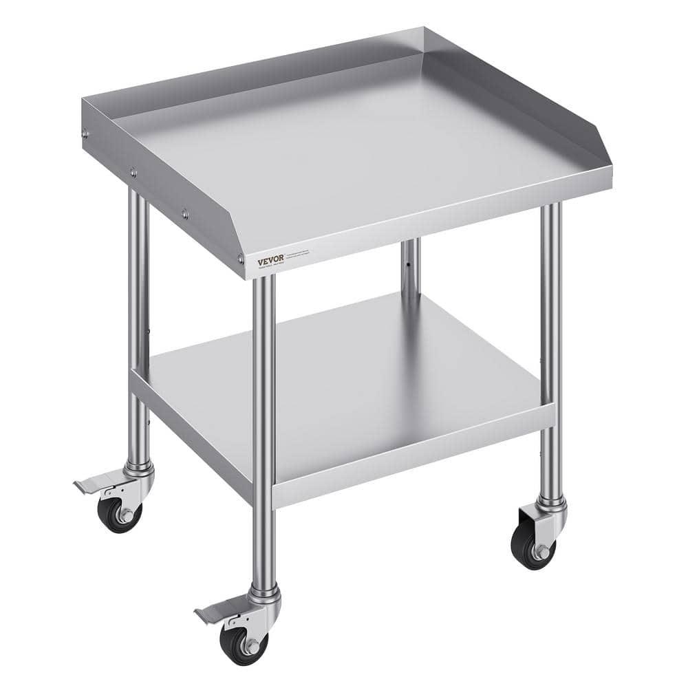VEVOR VEVOR Stainless Steel 28'' L x 24'' W x 30'' H Adjustable Portable Work Table