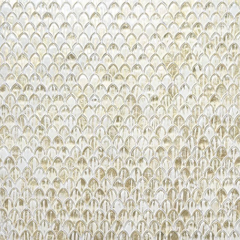 Majeste 0.5" x 2" Glass Fish Scale Mosaic Wall & Floor Tile