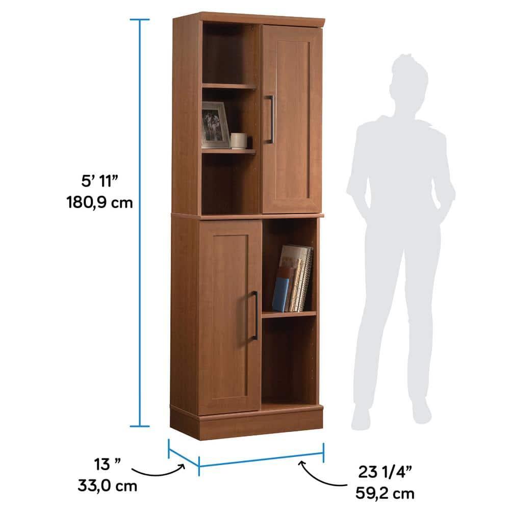 Sauder Homeplus 2 Door Storage Cabinet Sienna Oak