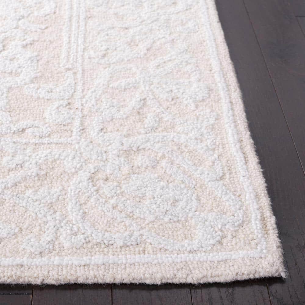 Abstract ABT359 Hand Tufted Area Rug - Ivory/Beige - 8'x10' - Safavieh.