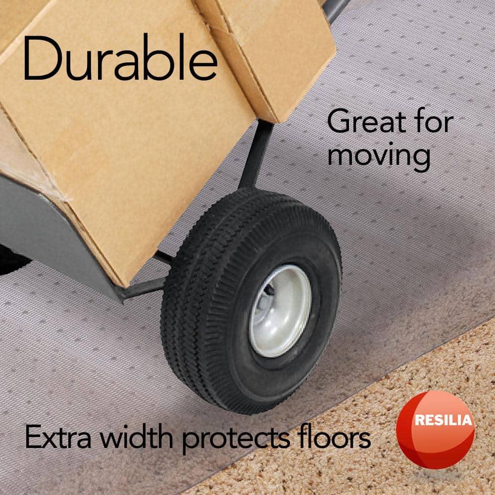Resilia 27" x 6' Clear Vinyl Plastic Deep-Pile Floor Runner/Protector