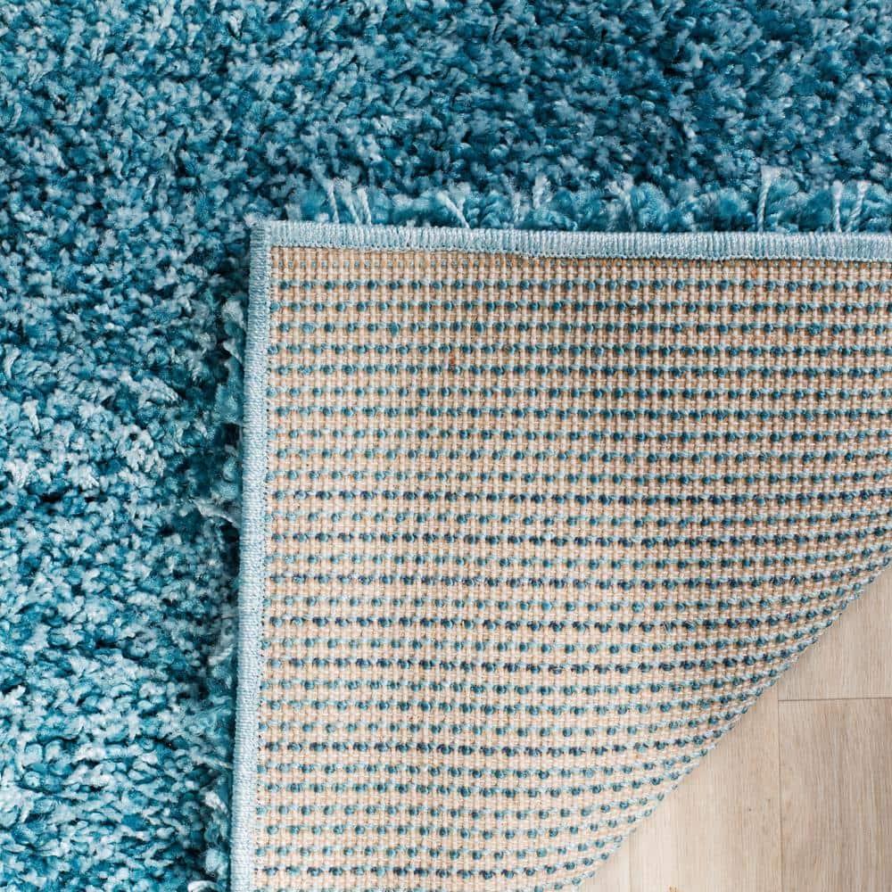 Shag SG151 Power Loomed Indoor Area Rug - Turquoise - 8'x10' - Safavieh.